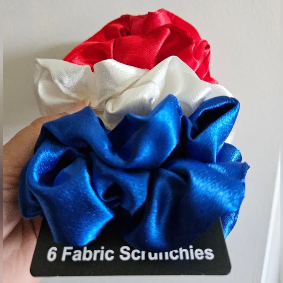 Amelia Red, White, and Blue Scrunchies - Picture 2 of 4